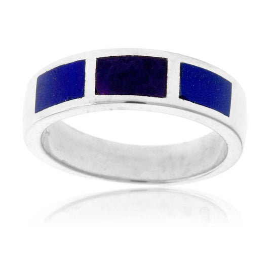 Multiple Lapis & Sugilite Inlay Ring - Park City Jewelers