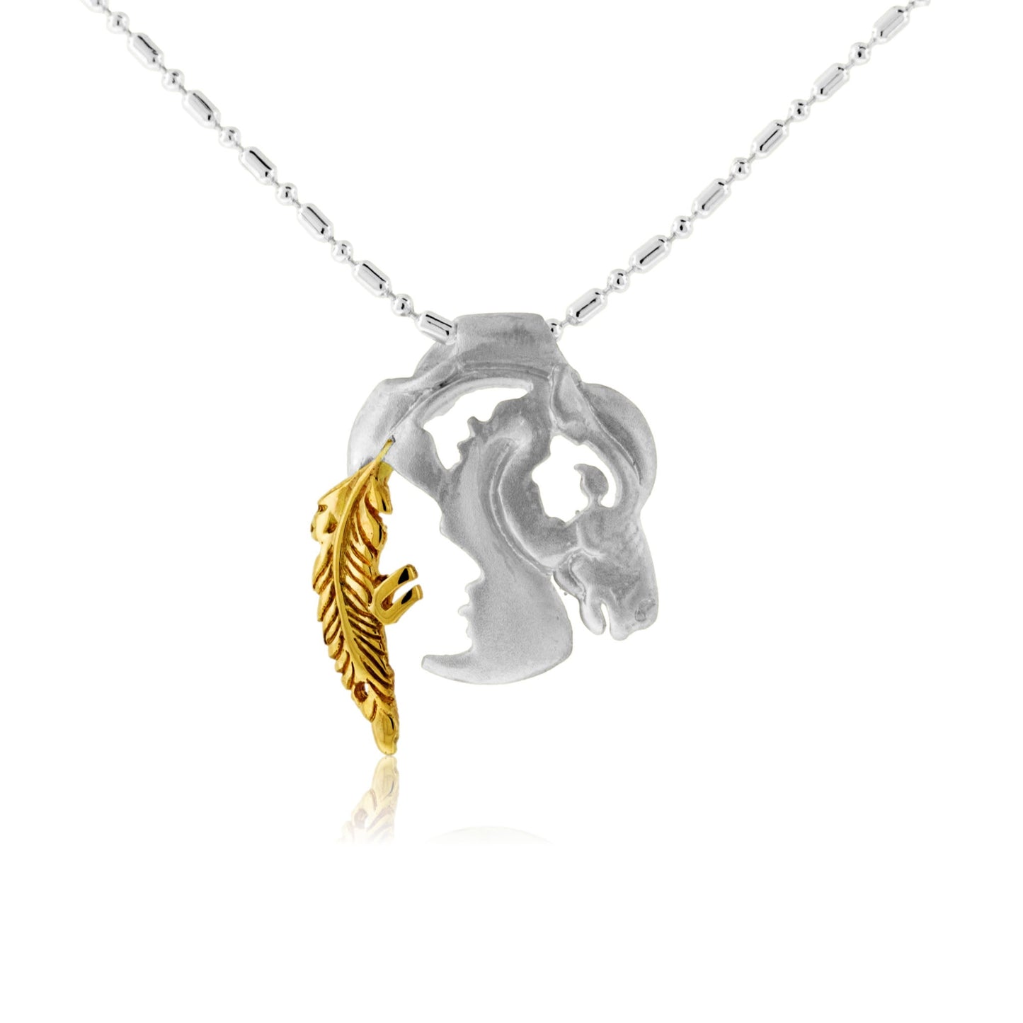Native American, Feather, and Horse Necklace - Park City Jewelers