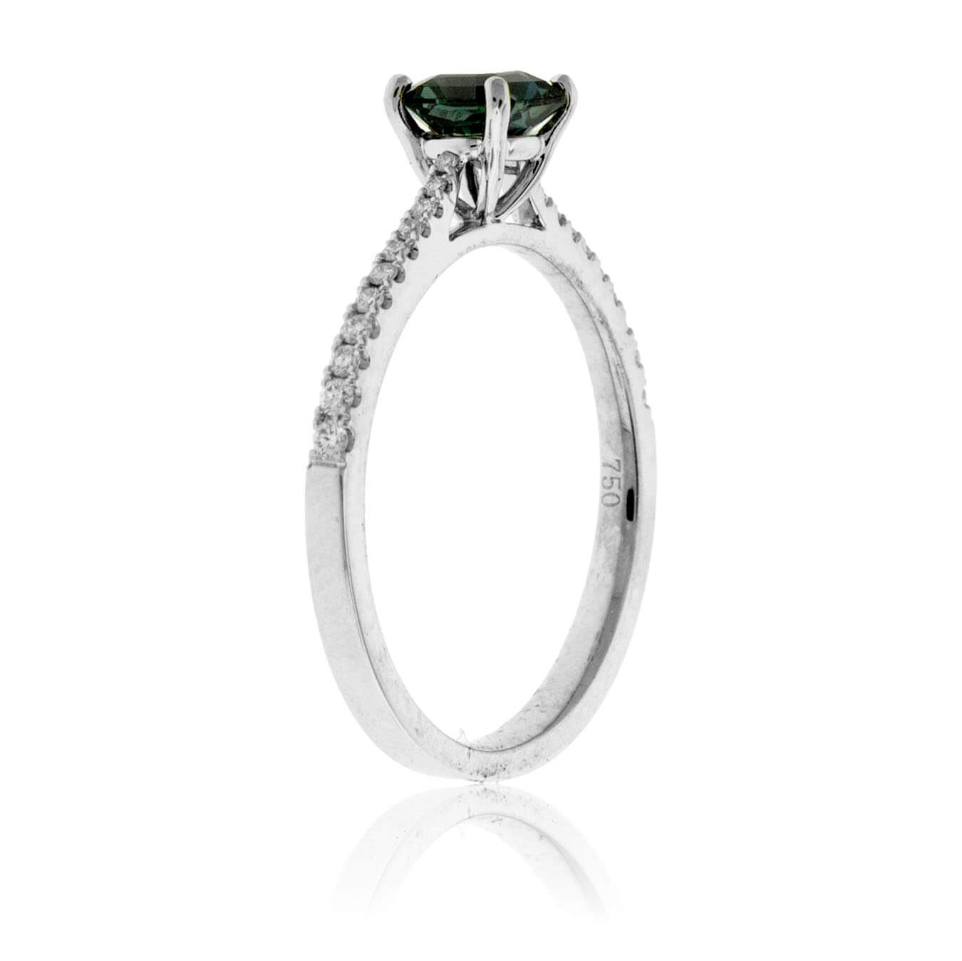 Natural No Heat Sapphire and Diamond Accented Ring - Park City Jewelers