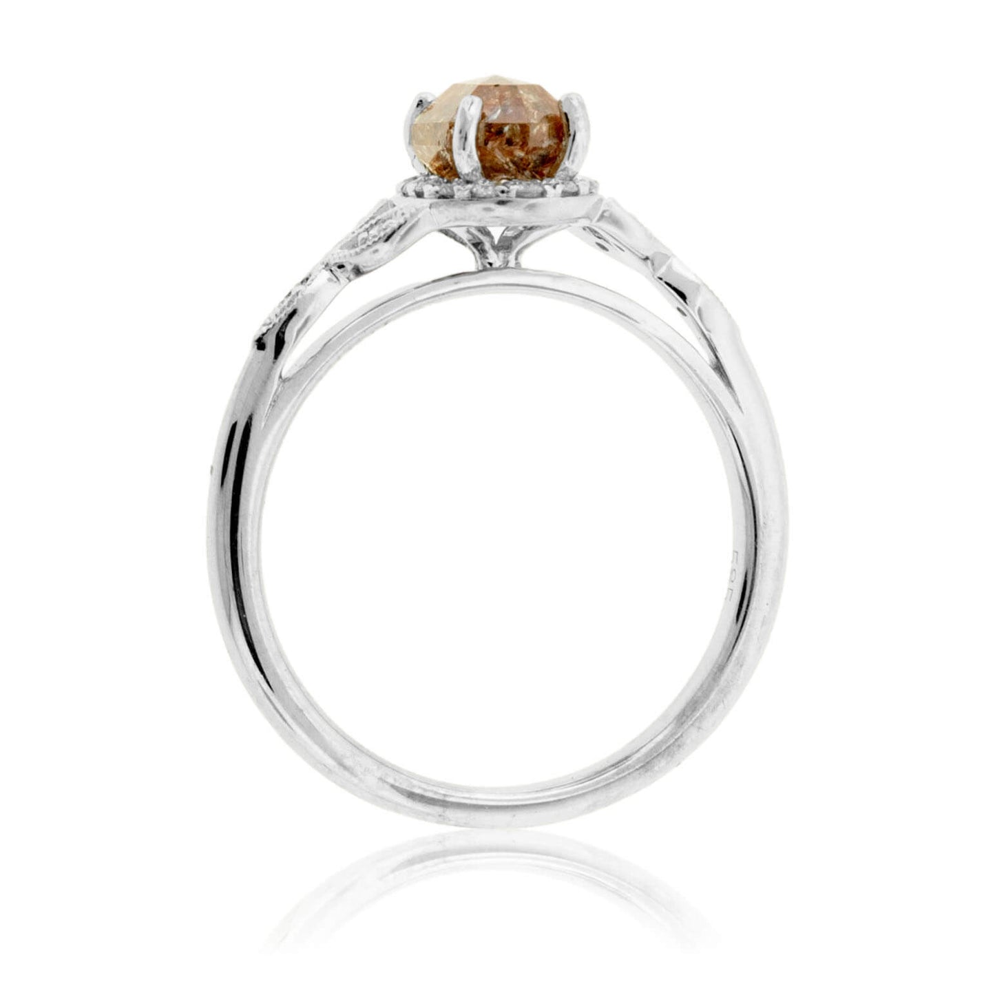 Natural Rough Diamond & Diamond Ring - Park City Jewelers