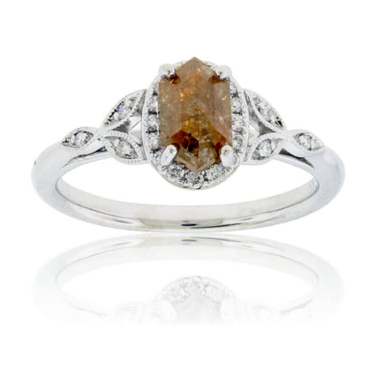 Natural Rough Diamond & Diamond Ring - Park City Jewelers