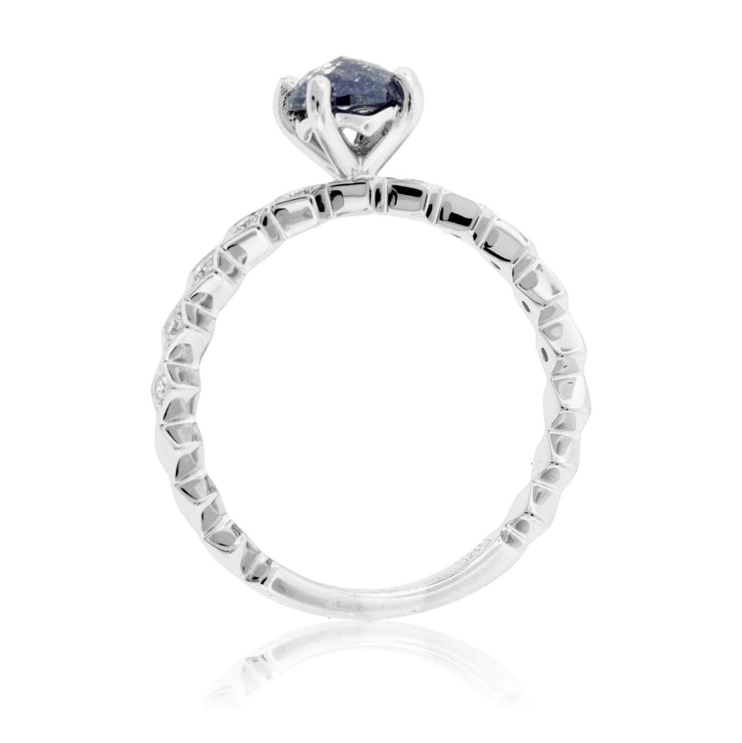 Natural Salt and Pepper Diamond & Diamond Ring - Park City Jewelers