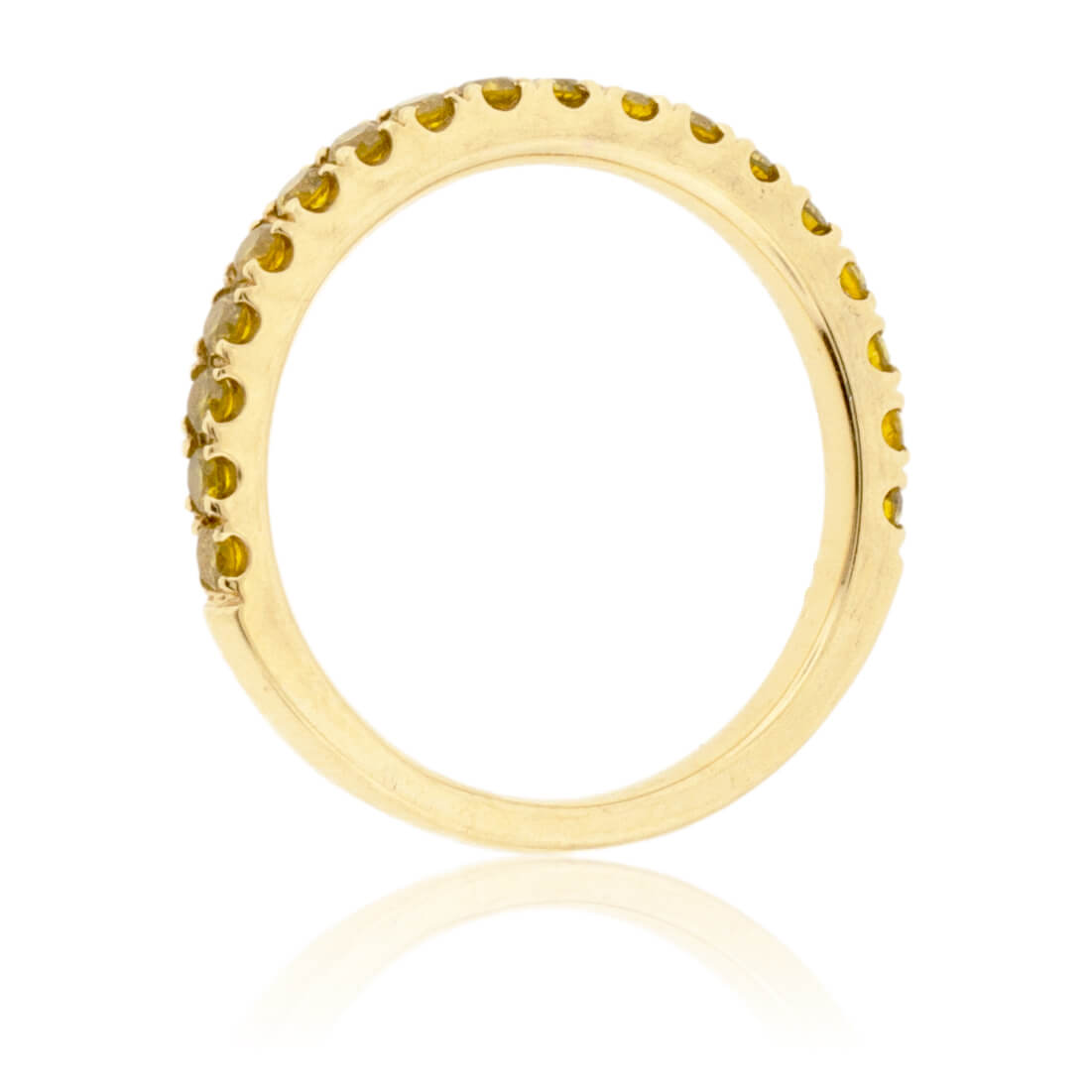 Natural Yellow Gold & Yellow Diamond Band - Park City Jewelers