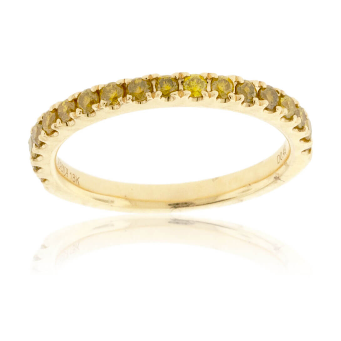 Natural Yellow Gold & Yellow Diamond Band - Park City Jewelers