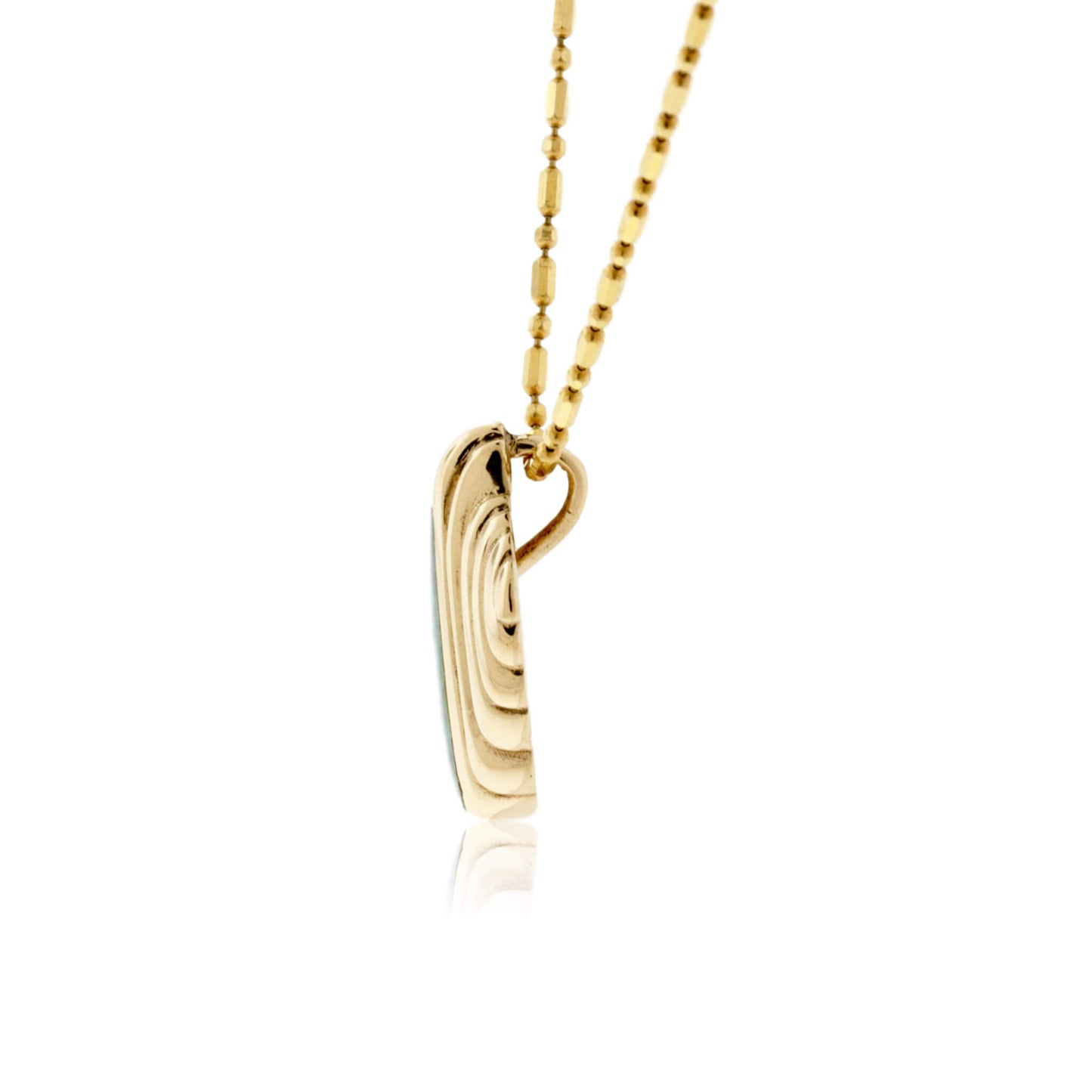 Opal Inlay Classic Style Pendant - Park City Jewelers