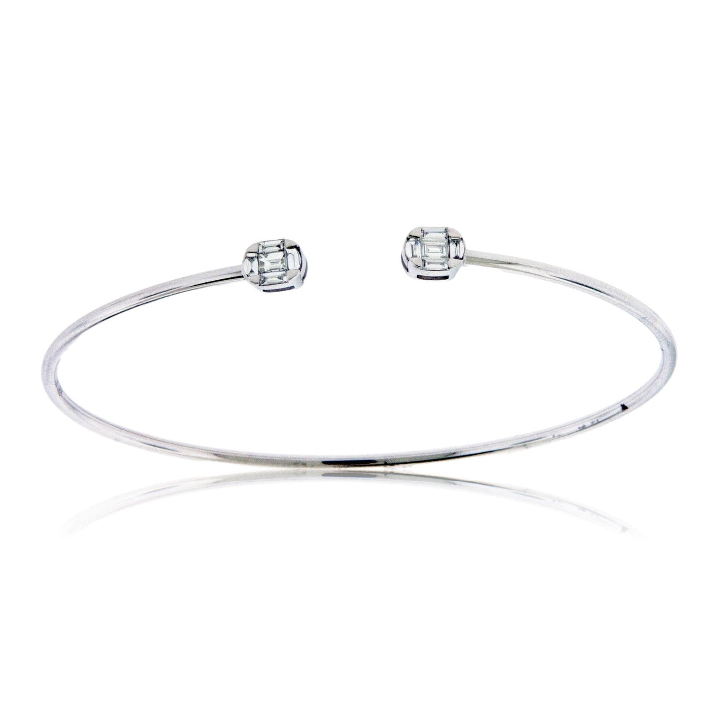 Open Center Diamond Baguette Bracelet - Park City Jewelers