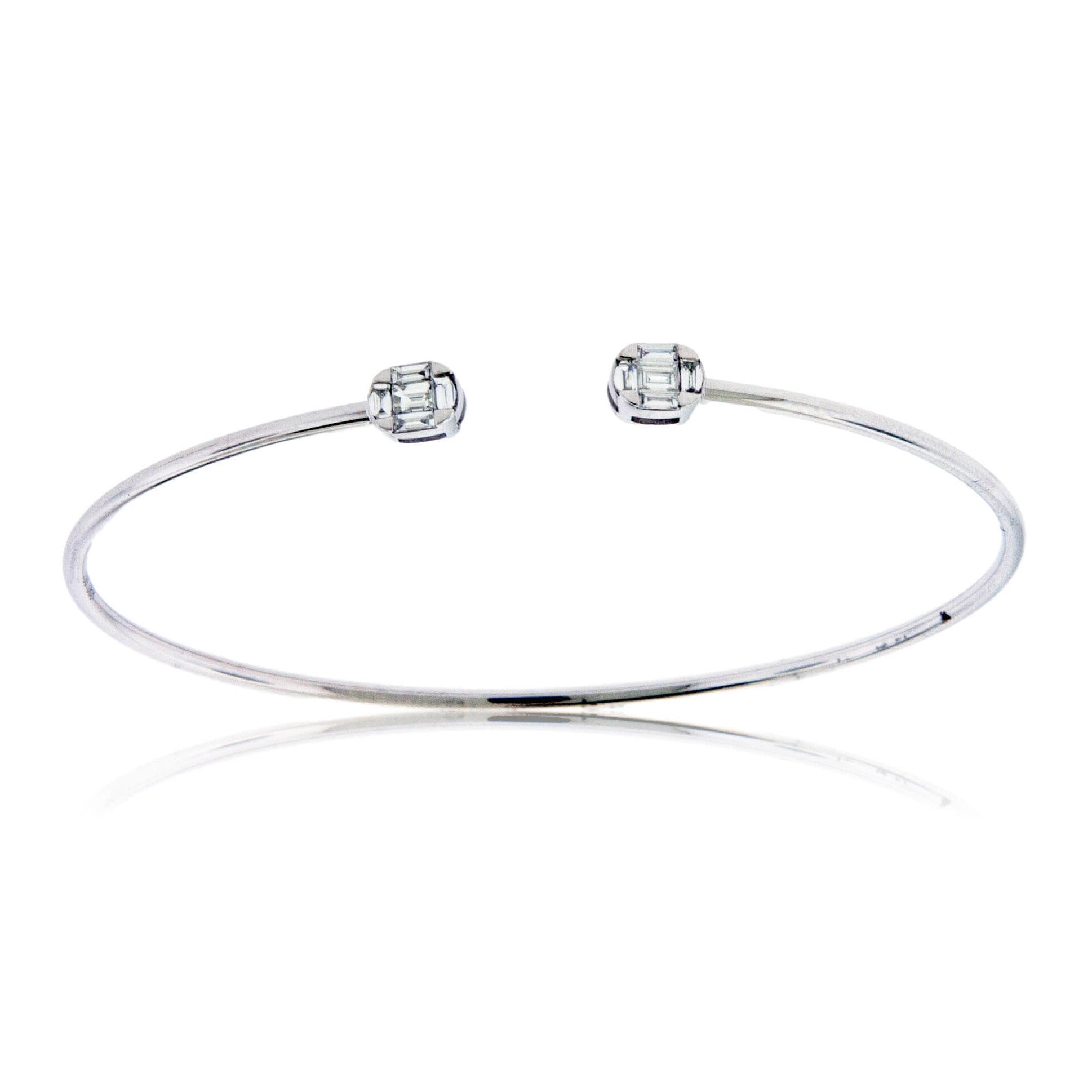 Open Center Diamond Baguette Bracelet - Park City Jewelers