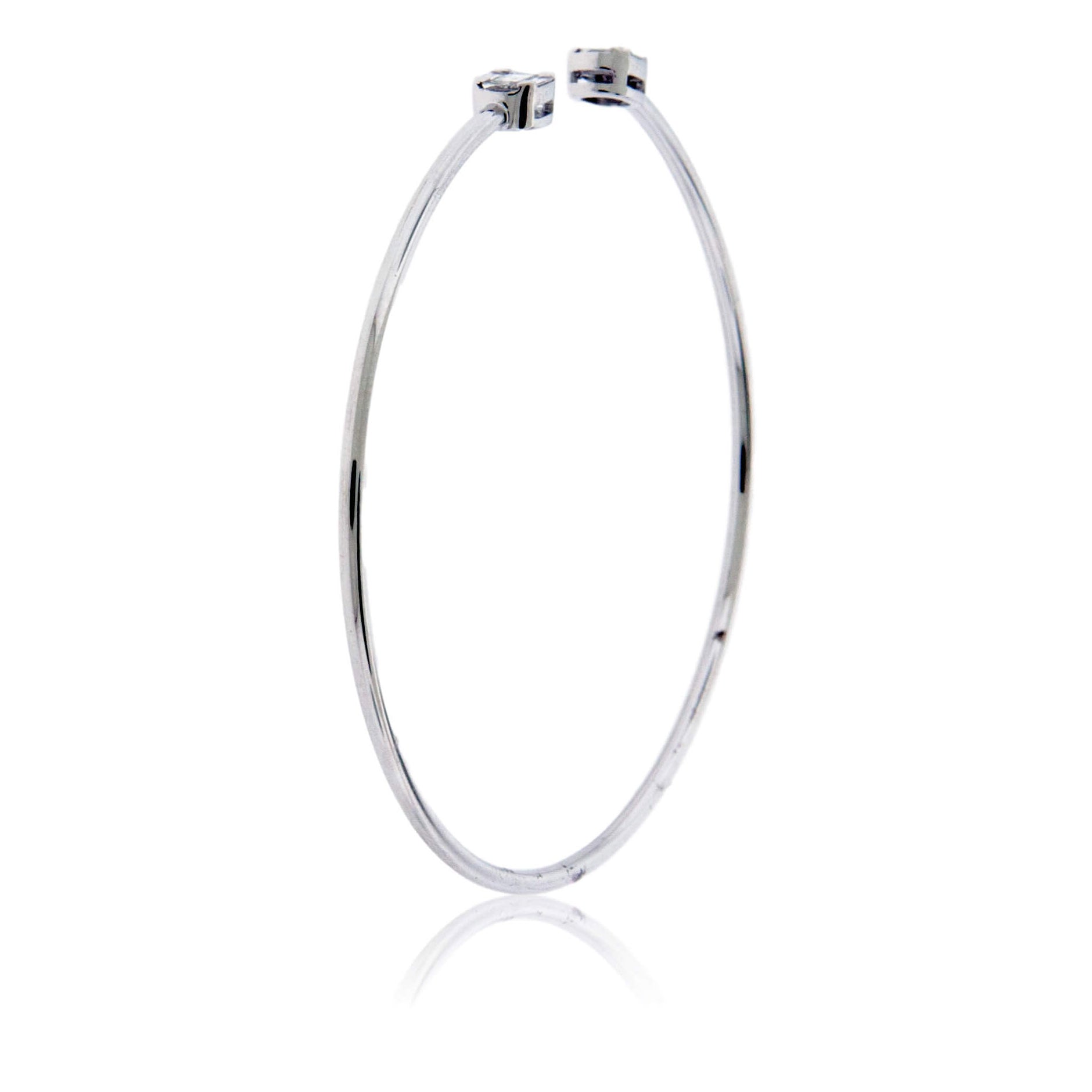 Open Center Diamond Baguette Bracelet - Park City Jewelers