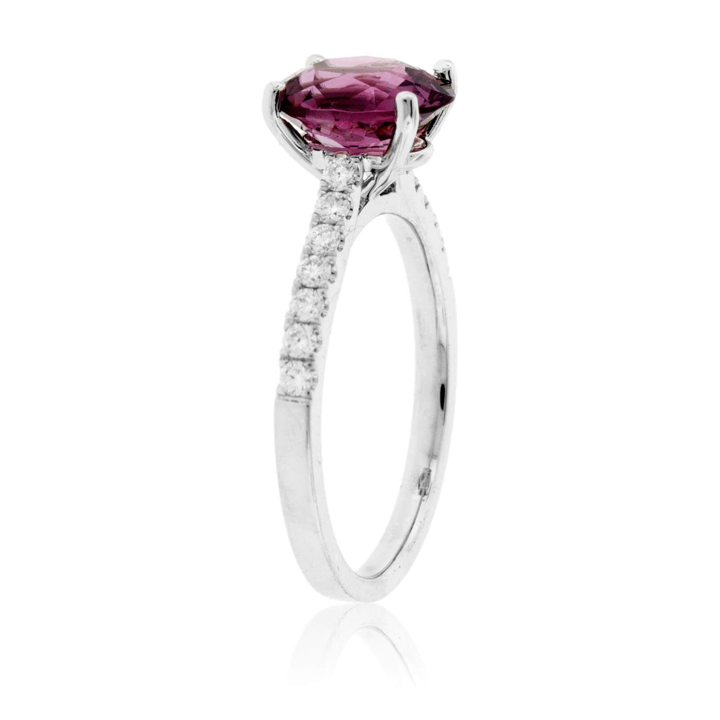 Oval Pink Spinel & Diamond Ring - Park City Jewelers