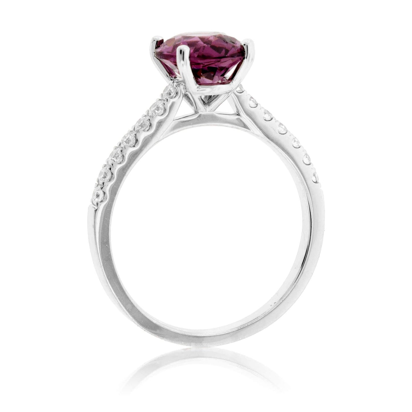 Oval Pink Spinel & Diamond Ring - Park City Jewelers