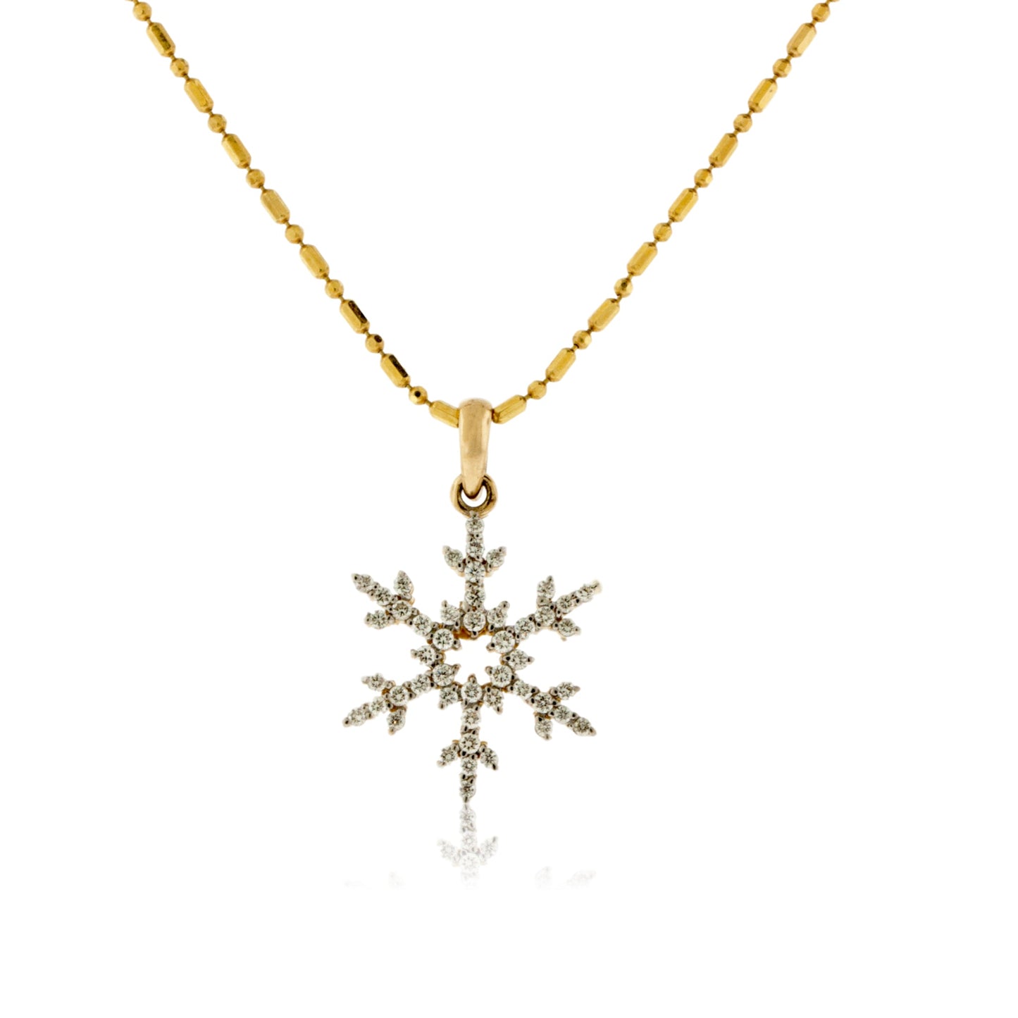 Pave Diamond Snowflake Necklace - Park City Jewelers