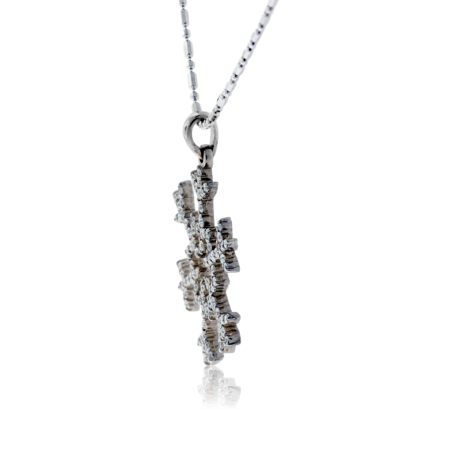 Pave Diamond Snowflake Pendant / Necklace - Park City Jewelers