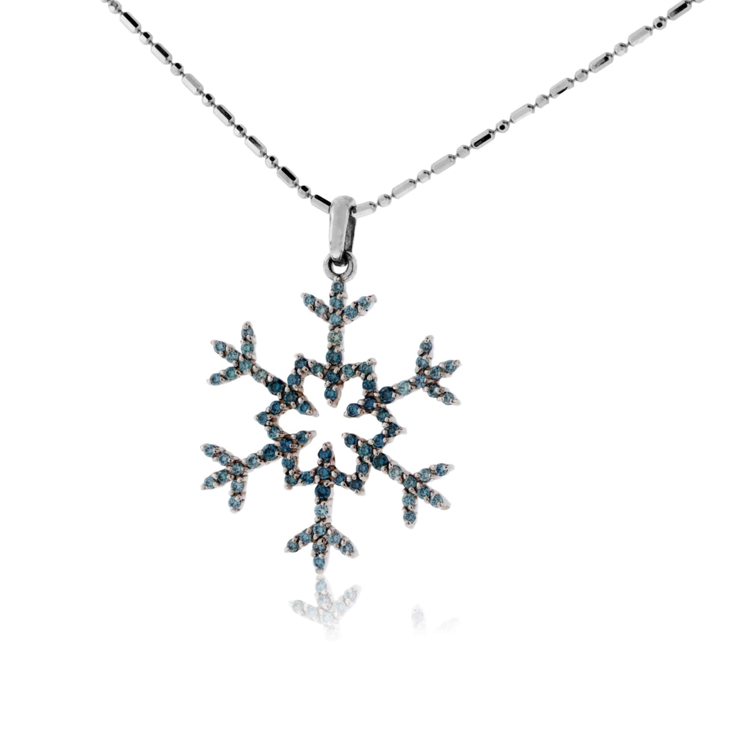 Pave Diamond Snowflake Pendant / Necklace - Park City Jewelers