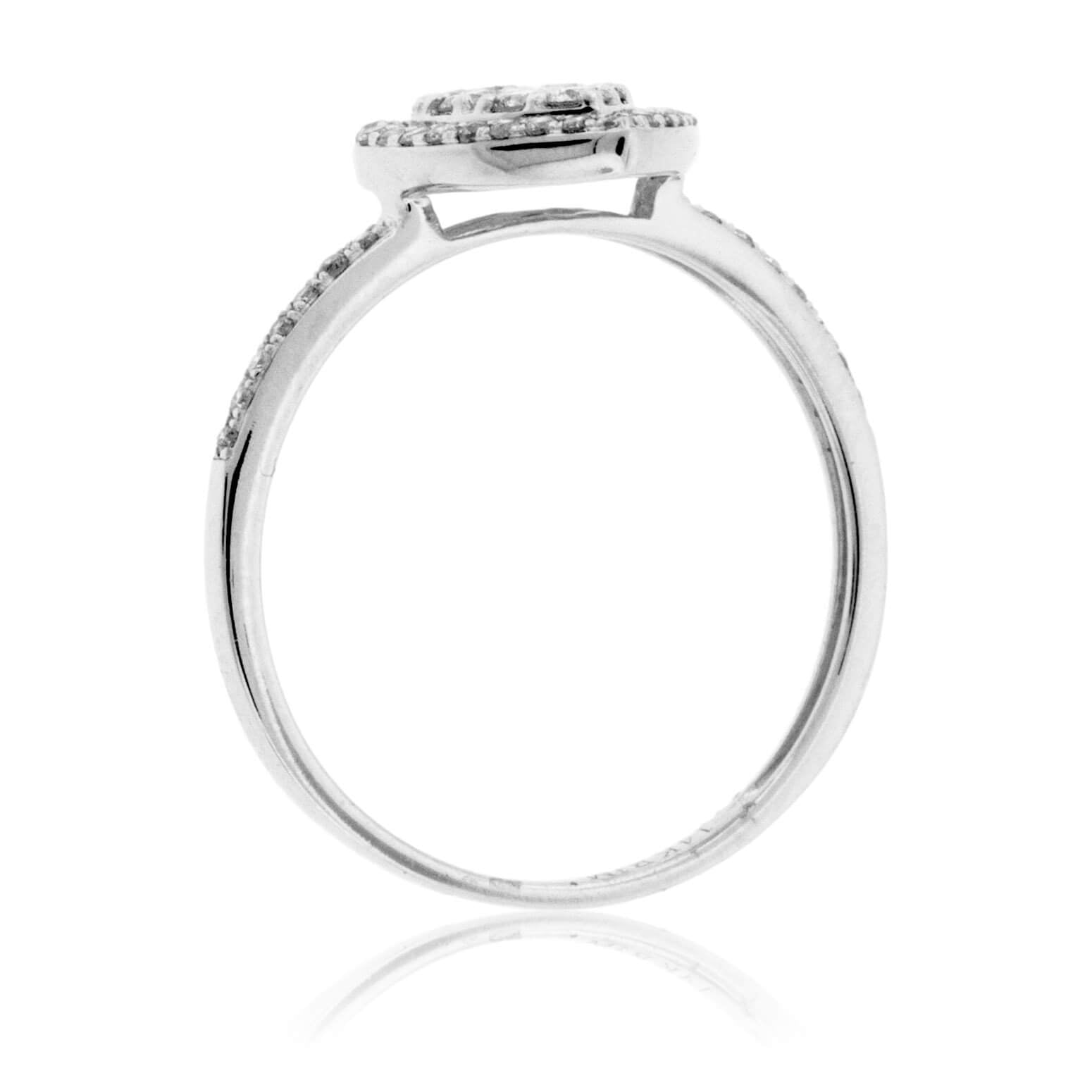 Pear Shaped Diamond Cluster Style Ring - Park City Jewelers