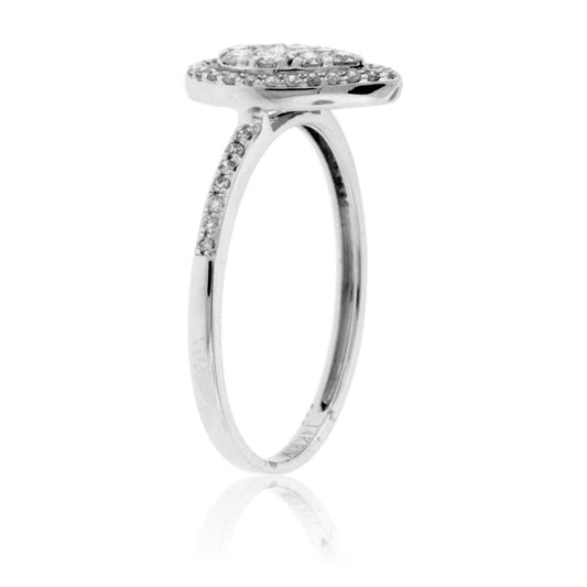 Pear Shaped Diamond Cluster Style Ring - Park City Jewelers