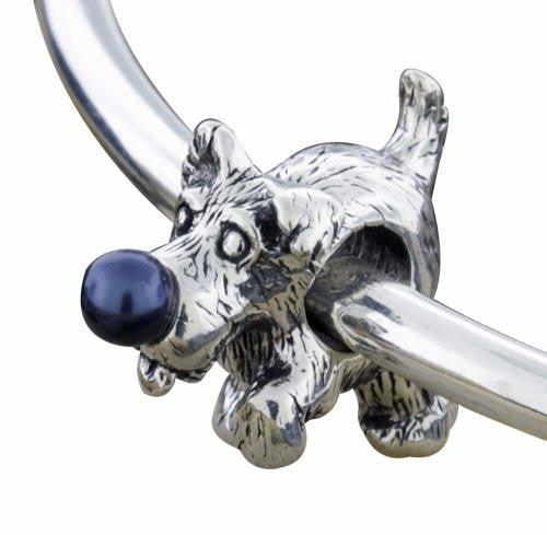 Pearl Nose Puppy Bracelet Bead - Park City Jewelers