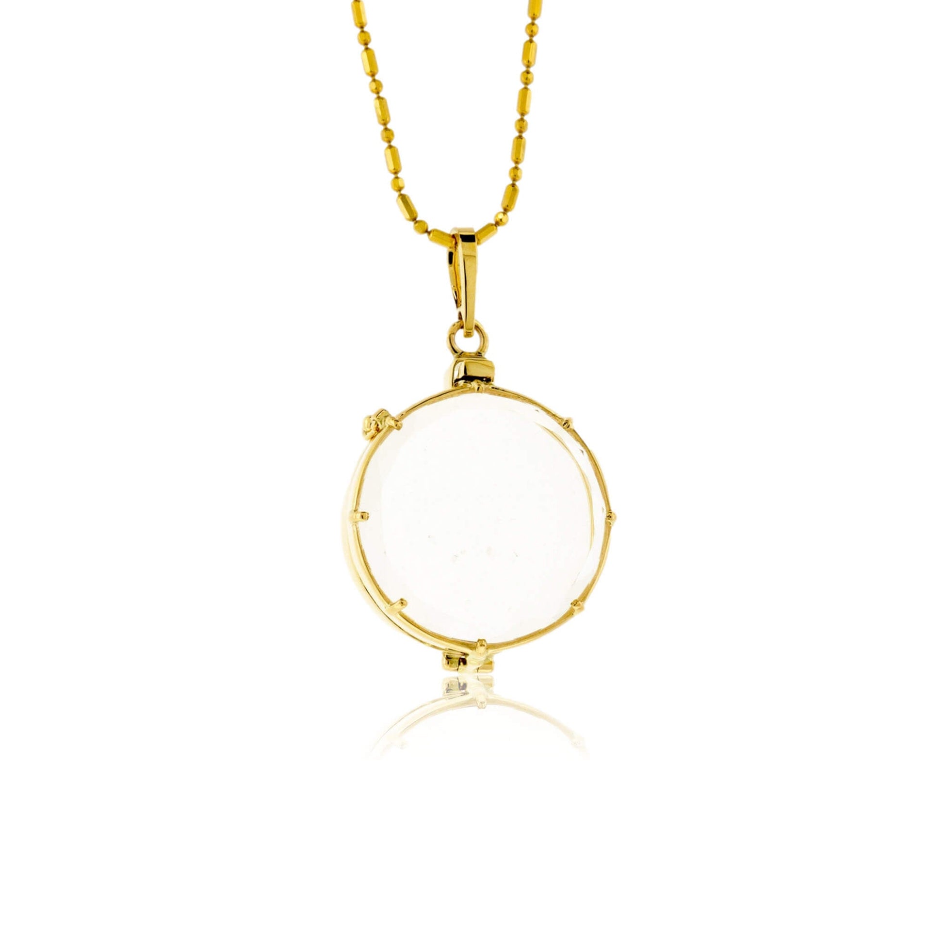 Picture Frame Crystal Style Circle Pendant - Park City Jewelers