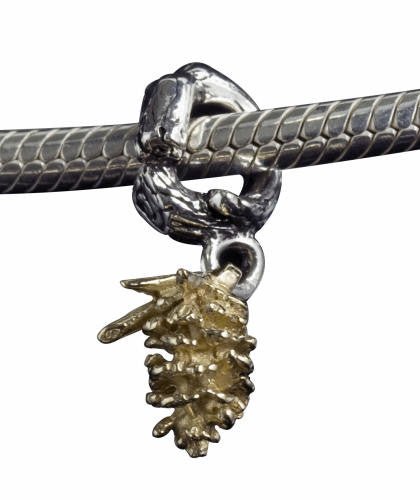 Pine Cone Bracelet Bead - Park City Jewelers
