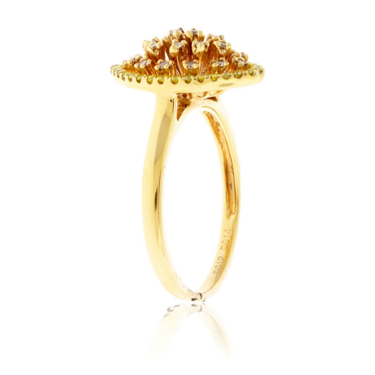 Pink Diamond & Yellow Diamond Marquise Shape Ring - Park City Jewelers