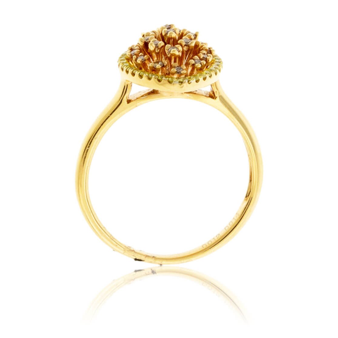 Pink Diamond & Yellow Diamond Marquise Shape Ring - Park City Jewelers