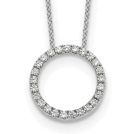 Prong Set Lab Grown Diamond Circle Pendant - Park City Jewelers