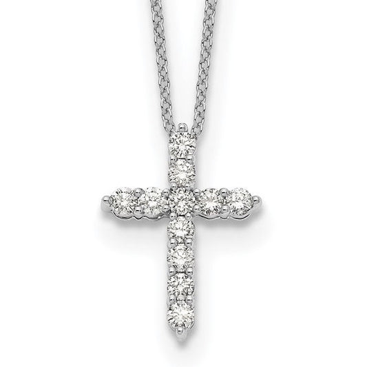 Prong Set Lab Grown Diamond Cross Pendant - Park City Jewelers
