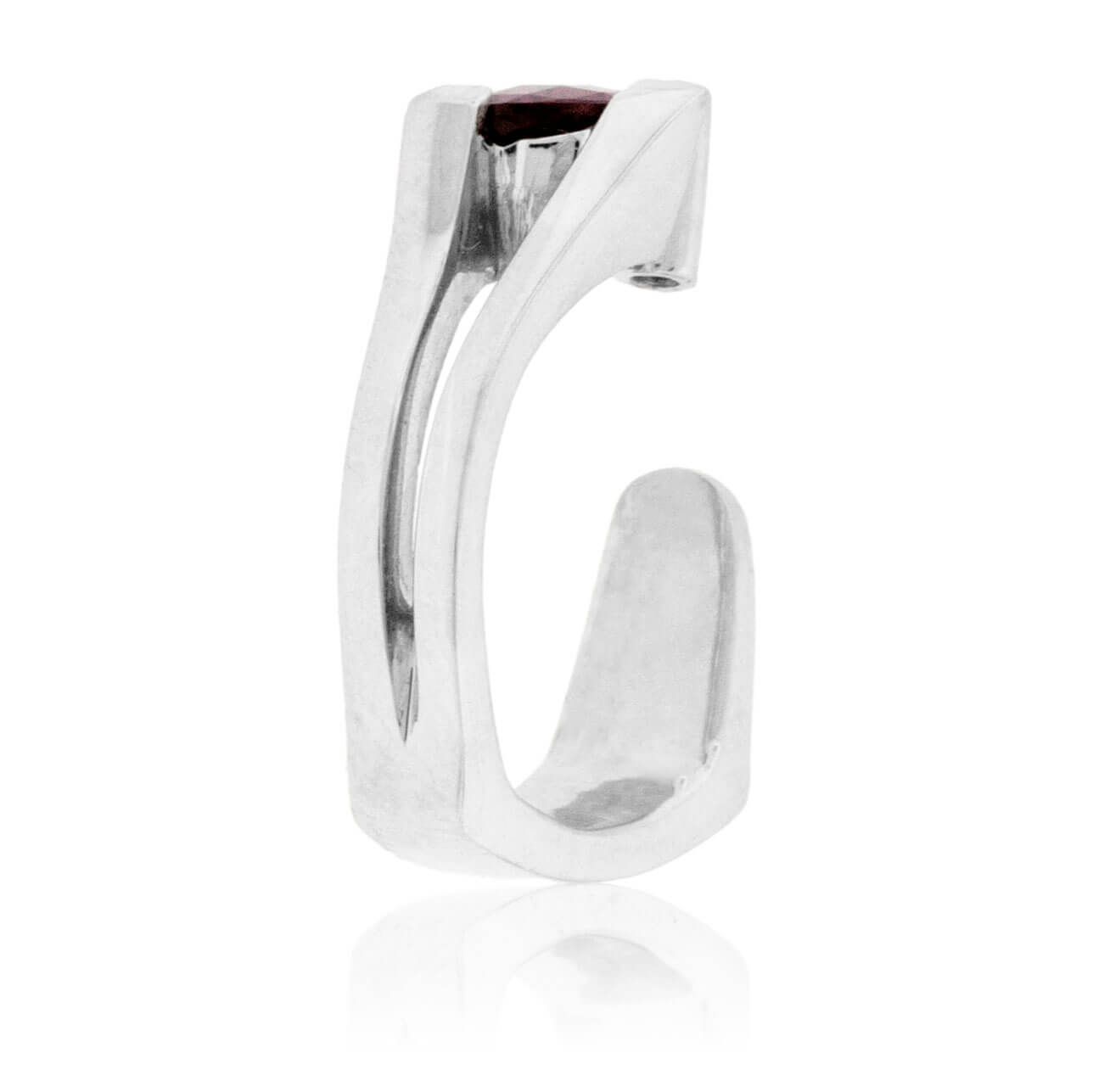 Raspberry Garnet Trillion Ring - Park City Jewelers