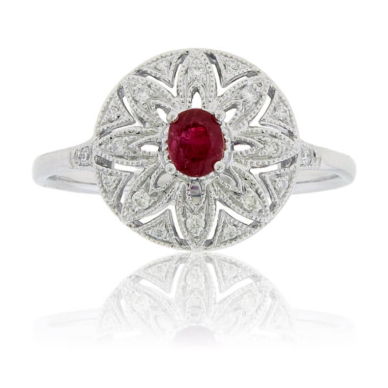 Pink beryl ring top