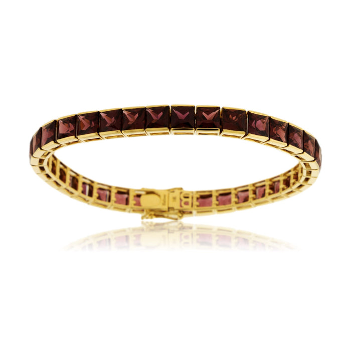 Rhodolite Garnet Tennis Style Bracelet - Park City Jewelers