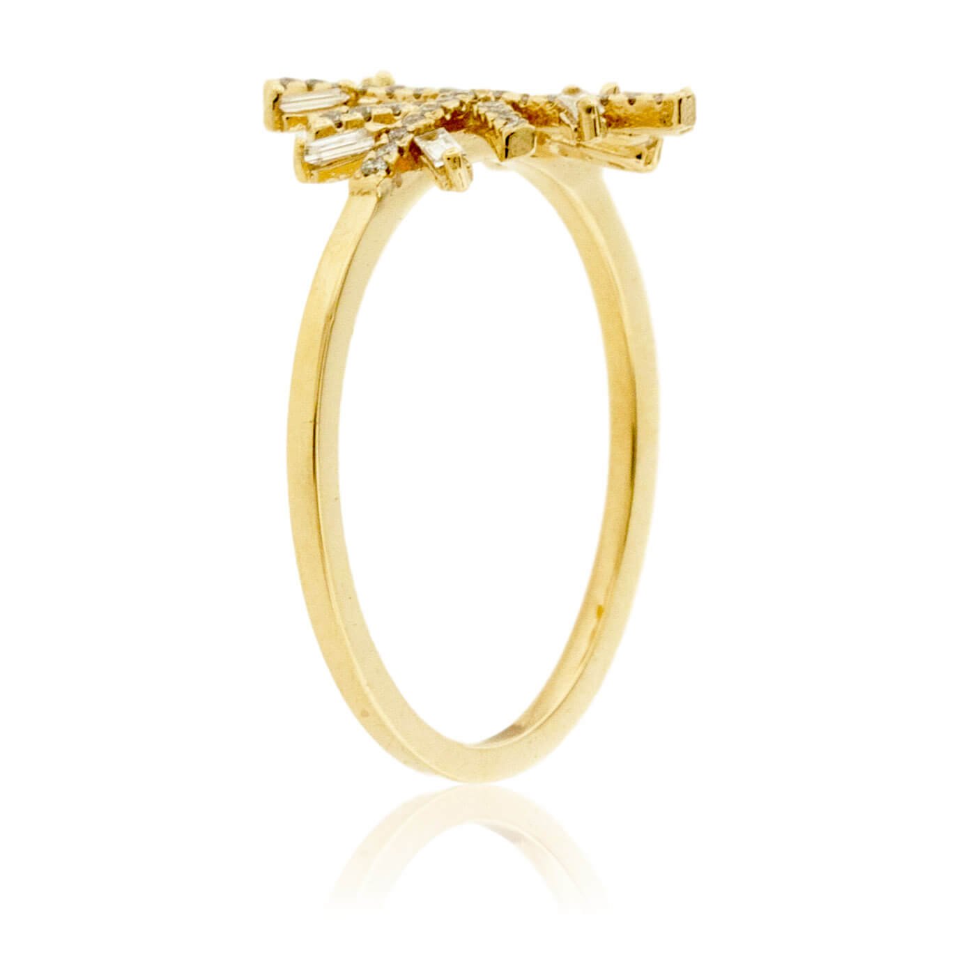 Round and Baguette Diamond Ring - Park City Jewelers