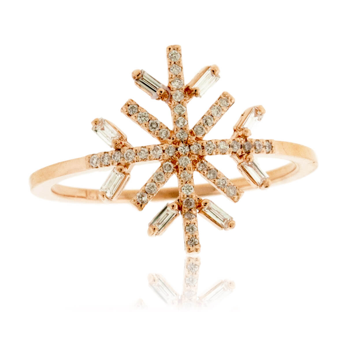 Round and Baguette Diamond Ring - Park City Jewelers