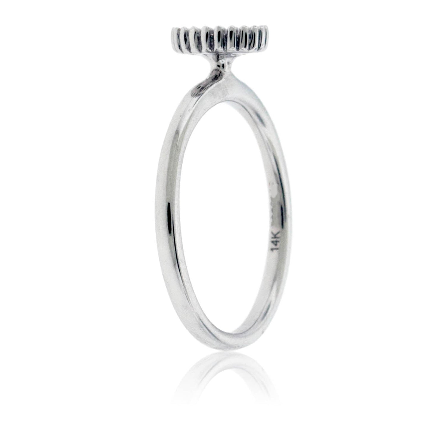 Round Diamond Cluster Beaded Detail Ring - Park City Jewelers