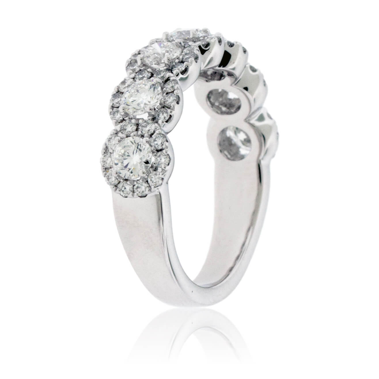 Round Diamond & Diamond Halo Style Band - Park City Jewelers