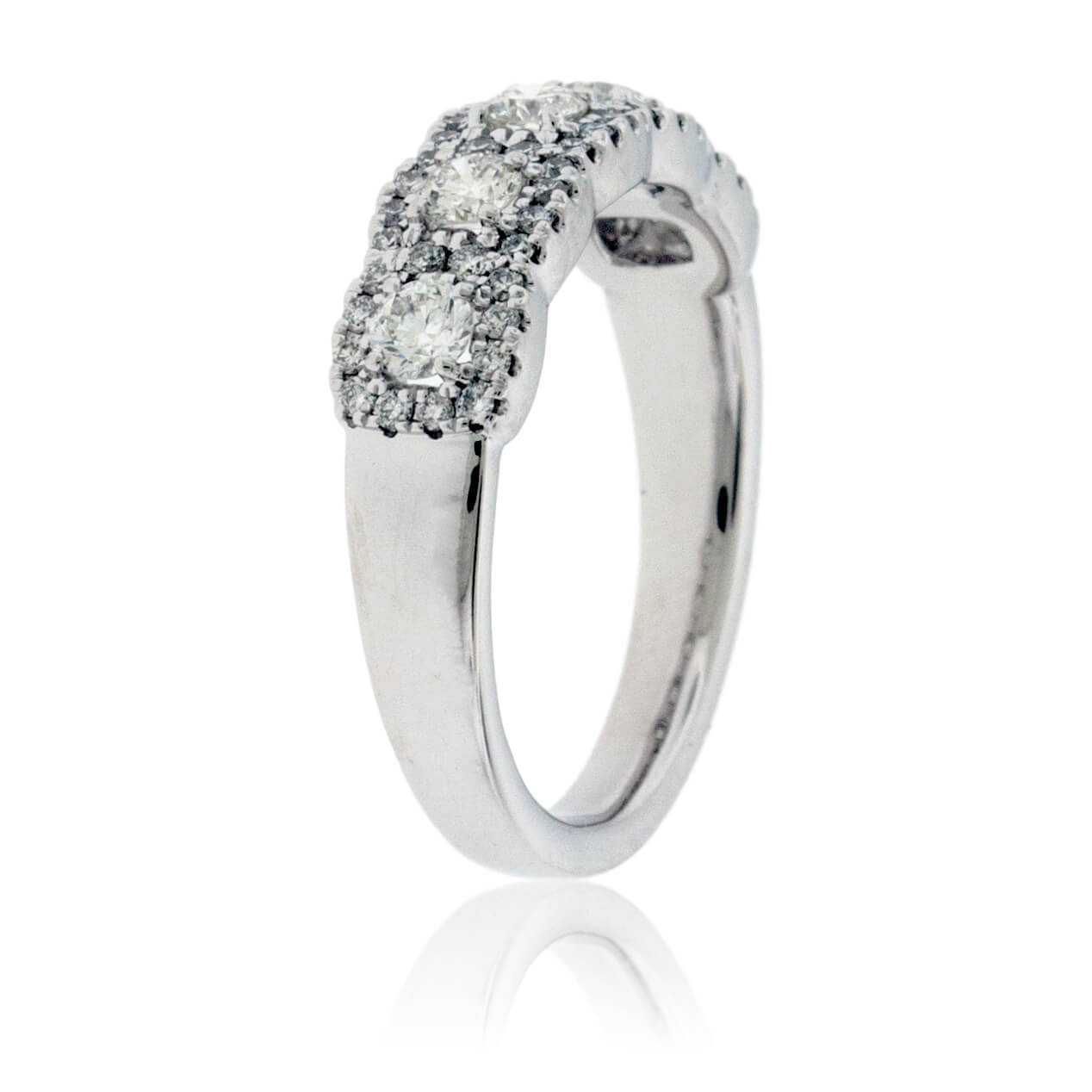 Round Diamond & Diamond Halo Style Band - Park City Jewelers