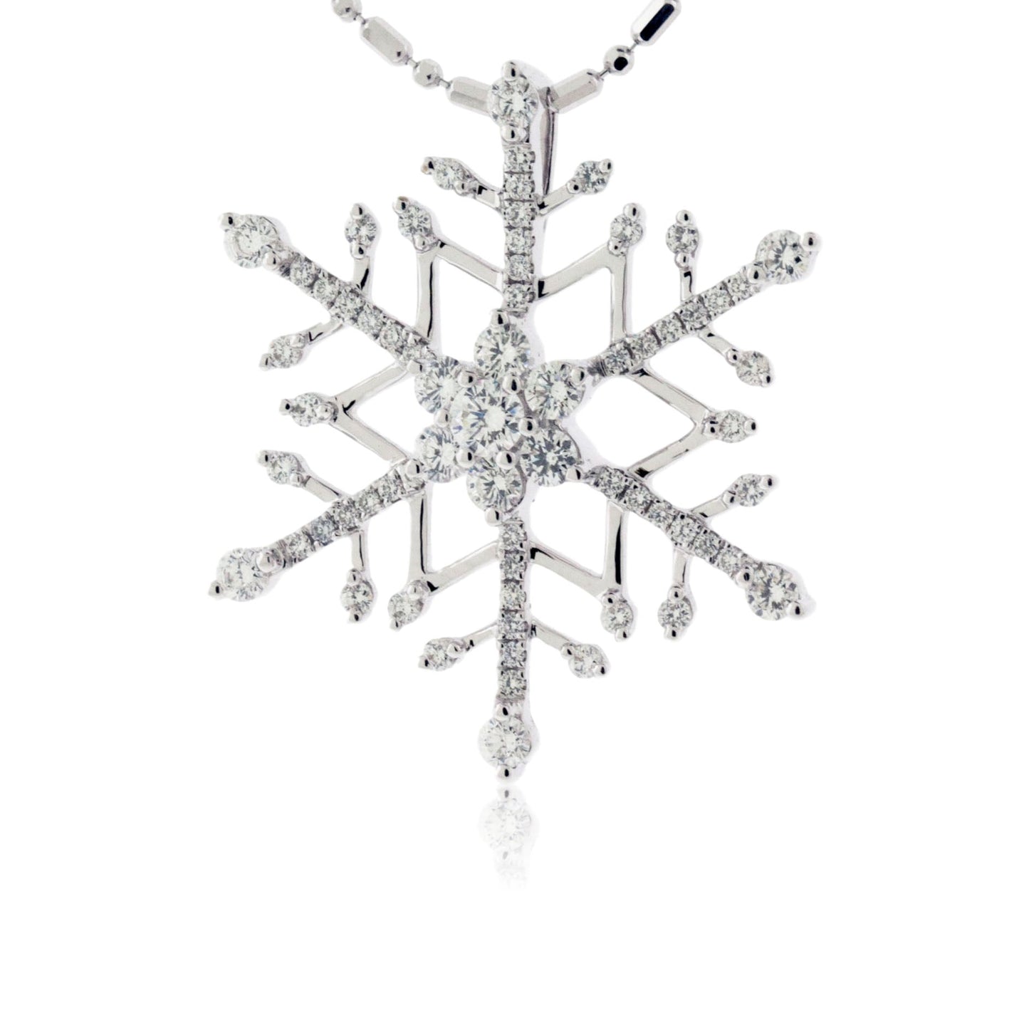 Round Diamond Snowflake Necklace - Park City Jewelers