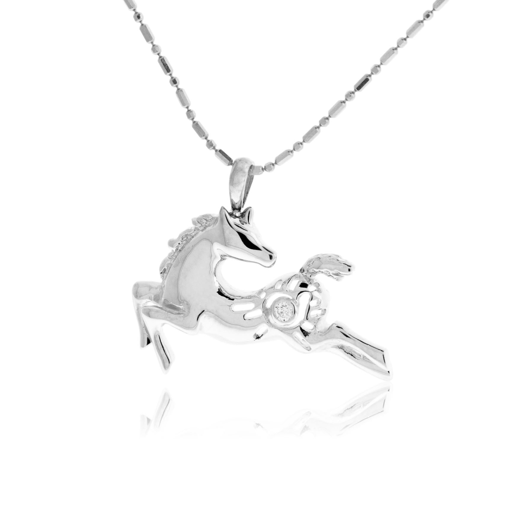 Running Horse Sun Necklace - Park City Jewelers