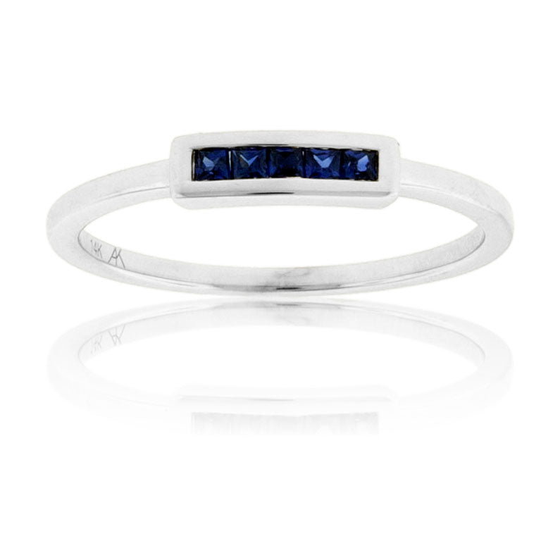 Sapphire & Diamond Channel Set Ring - Park City Jewelers