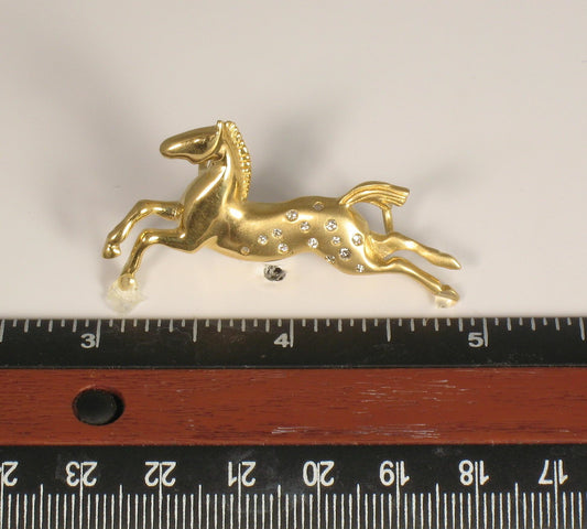 Satin "Happy Appy" Running Horse Necklace - Park City Jewelers