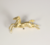 Satin "Happy Appy" Running Horse Necklace - Park City Jewelers
