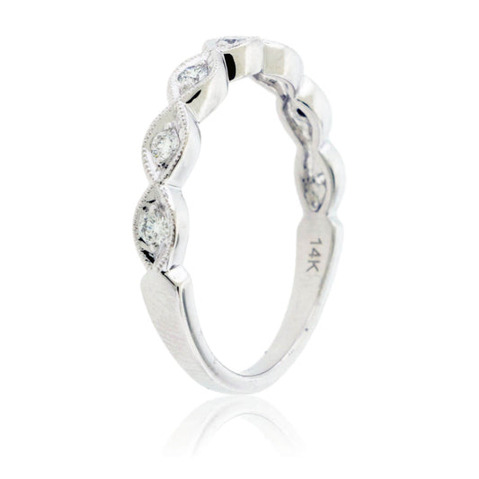 Scallop Style Round Diamond Ring - Park City Jewelers