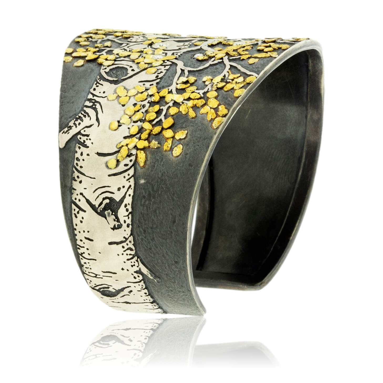 Silver & Gold Aspen Bloom Diamond Bracelet - Park City Jewelers