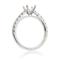 Simple Cathedral .50ctw Semi Mount Diamond Ring - Park City Jewelers