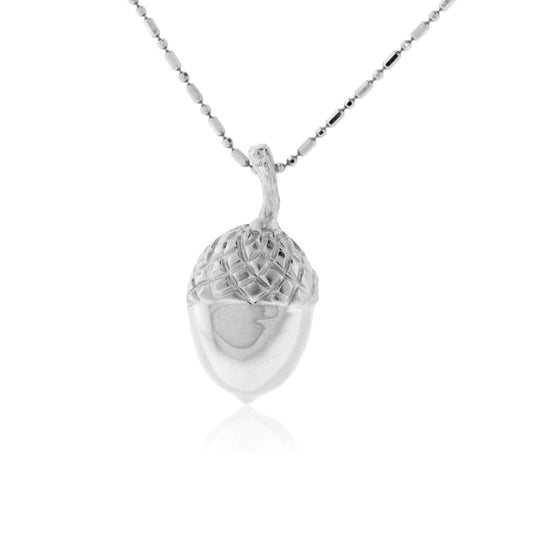 Simple Large Acorn Pendant - Park City Jewelers