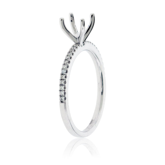 Simple Semi Mount .13ctw Diamond Ring - Park City Jewelers