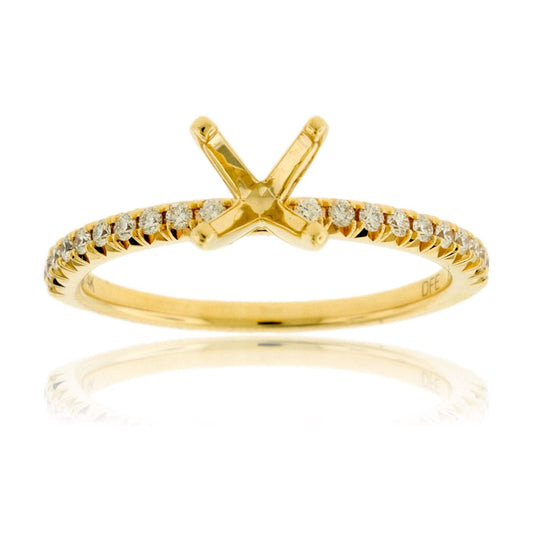 Simple Semi Mount .18ctw Diamond Ring - Park City Jewelers