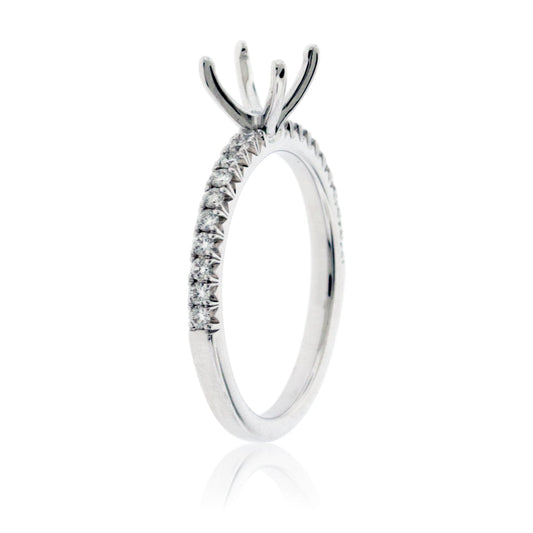 Simple Semi Mount Diamond Ring - Park City Jewelers