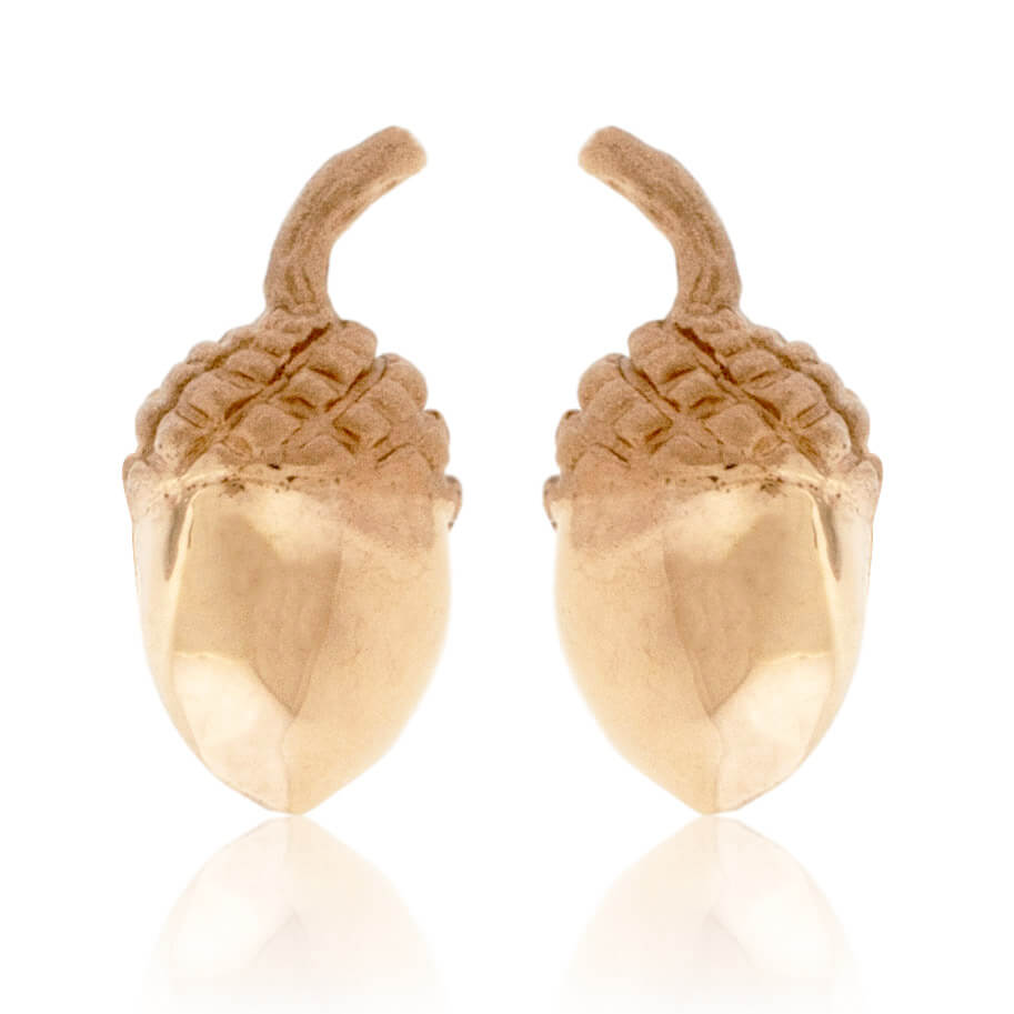 Simple Small Acorn Earrings - Park City Jewelers