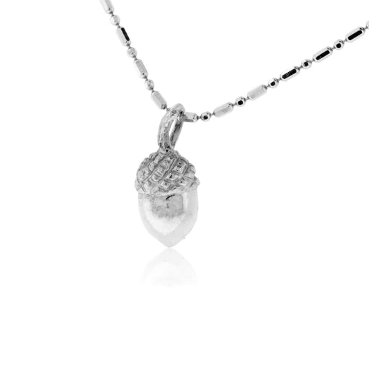 Simple Small Acorn Pendant - Park City Jewelers