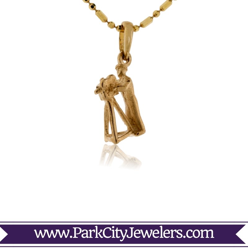 Small Cameraman Pendant or Charm - Park City Jewelers