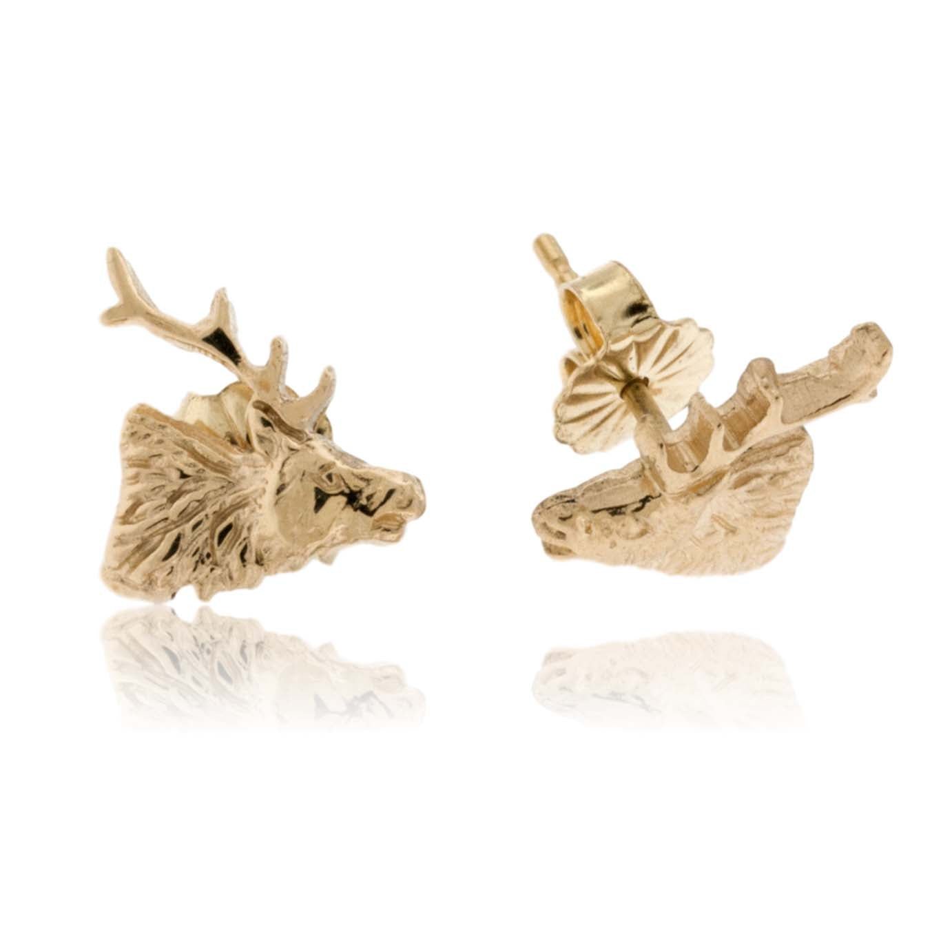 Small Elk Stud Earrings - Park City Jewelers